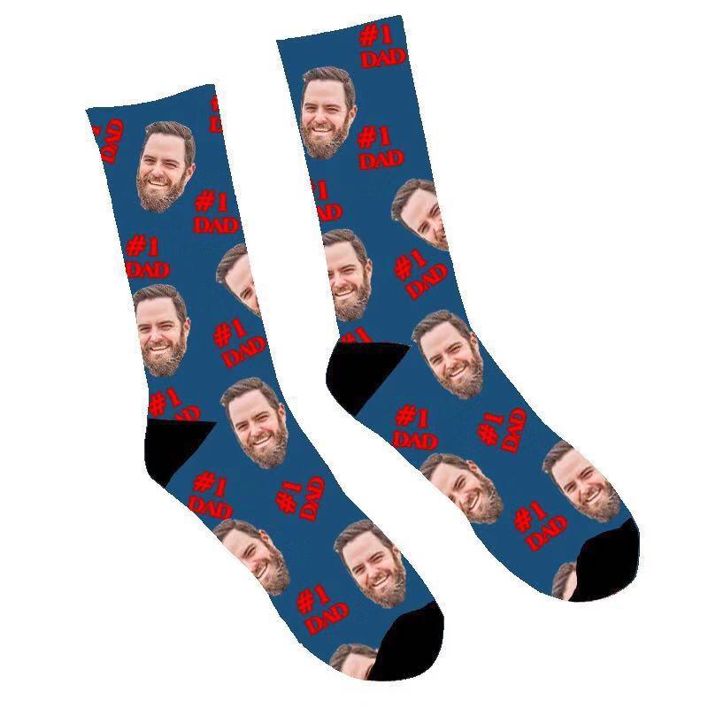 Custom #1 Papa Face Socks