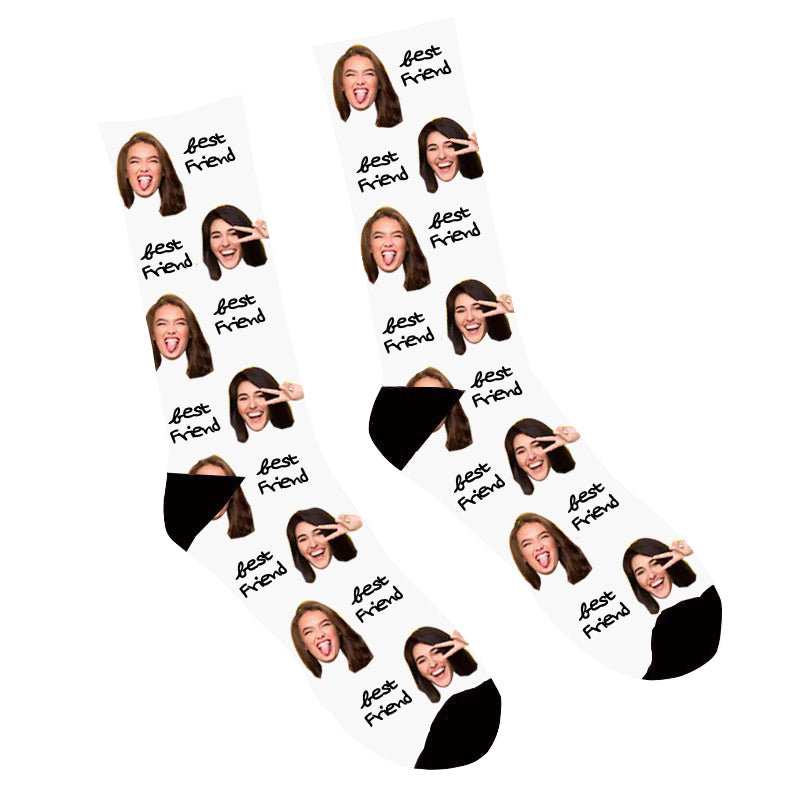 Custom Face Socks Best Friends Photo Socks - Make Custom Gifts