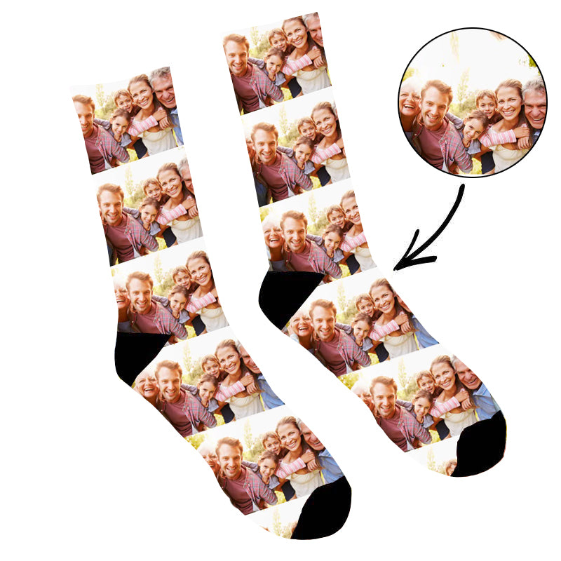Custom Face Socks Whole Photo Socks - Make Custom Gifts