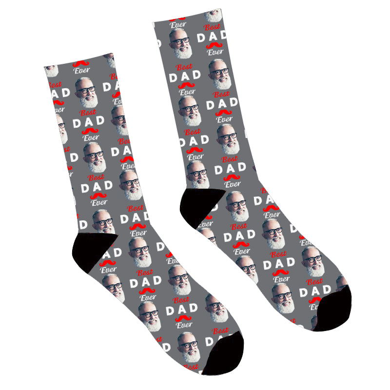 Custom Photo Face Socks Best Dad