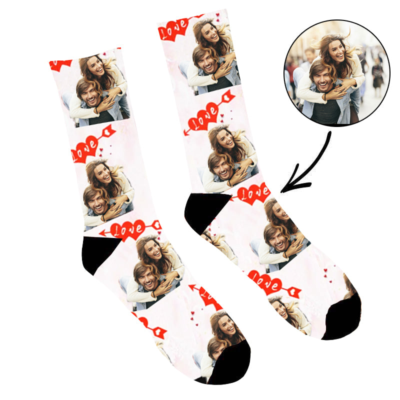 Custom Face Socks Love Memory - Make Custom Gifts