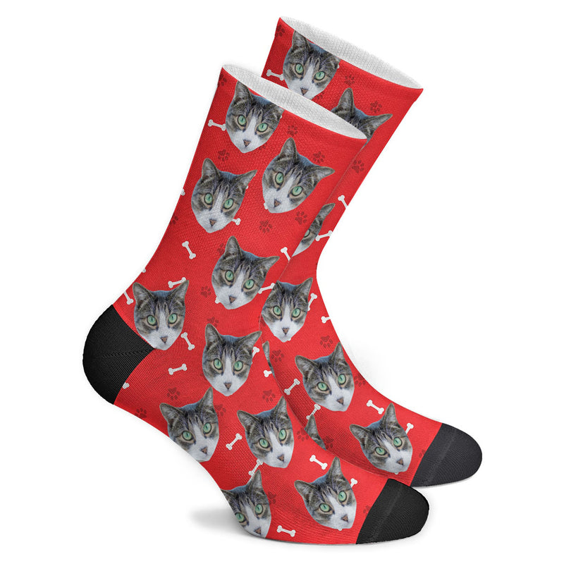 Custom Footprint Face Socks Photo Socks - Make Custom Gifts