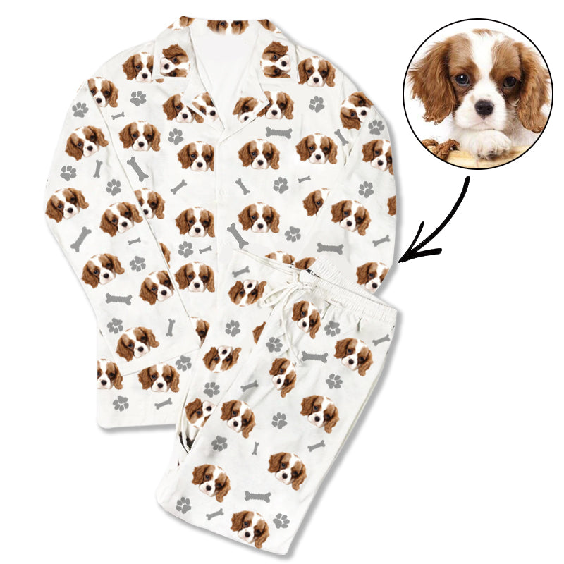 Custom Photo Pajamas Dog Footprint - Make Custom Gifts