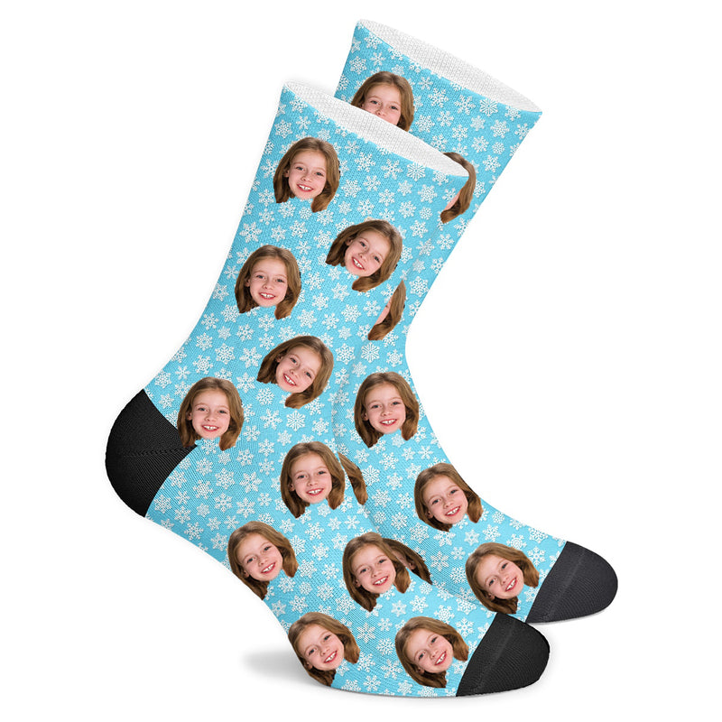 Custom Snowflake Socks - Make Custom Gifts