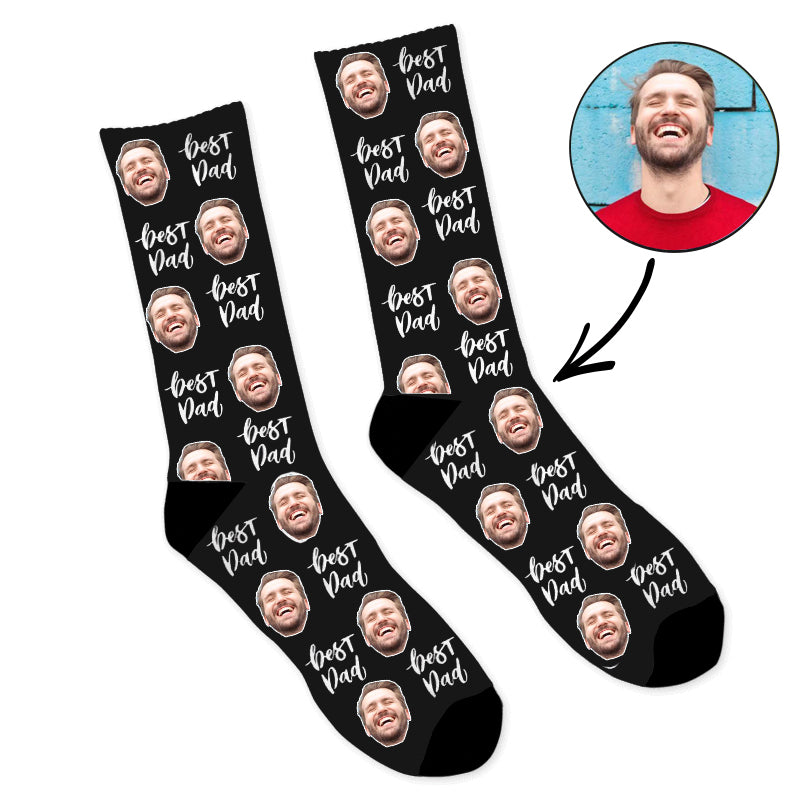 Custom Face Socks Best Dad Photo Socks - Make Custom Gifts