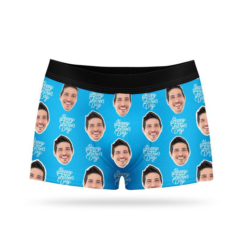 Custom Boxers with Face for Boyfriend Husband Dad, Personalized