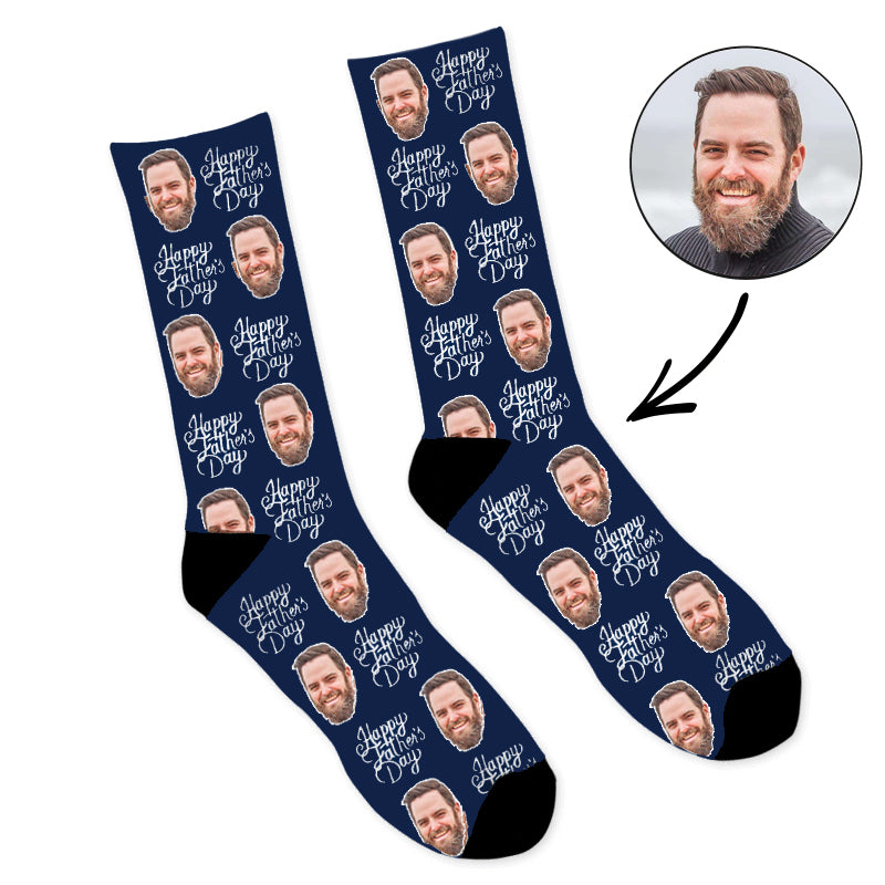 Custom Happy Fathers Day Socks - Make Custom Gifts
