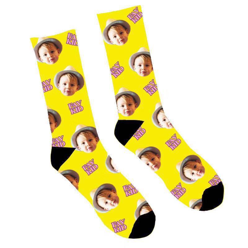 Custom Fav Kid Face Socks - Make Custom Gifts