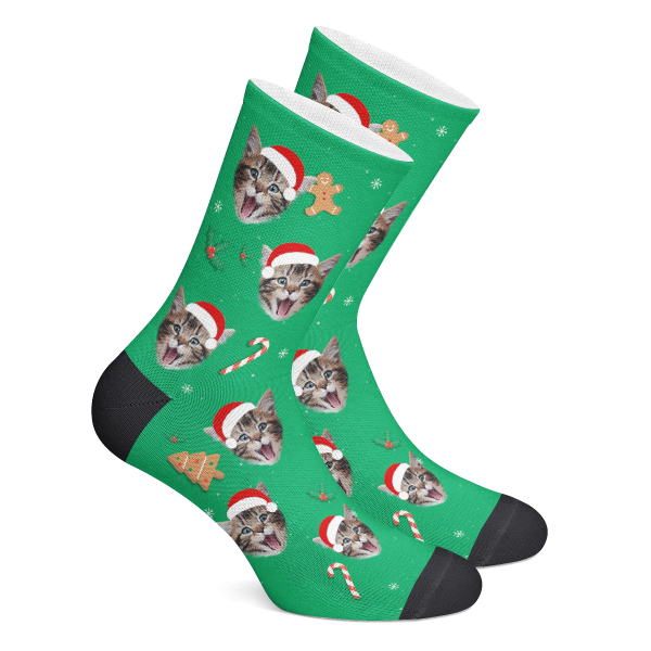 Custom Heart Face Socks Photo Socks Christmas Gifts